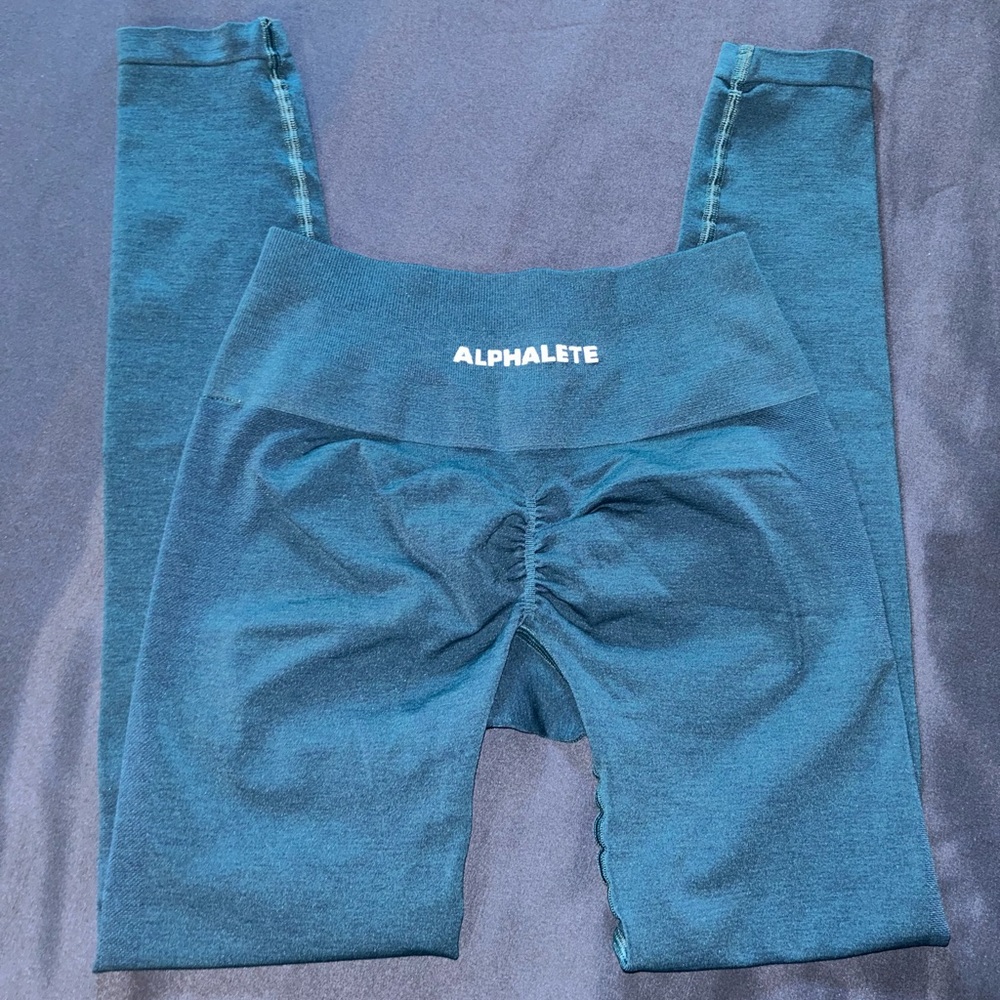 Teal Alphalete Amplify Leggings